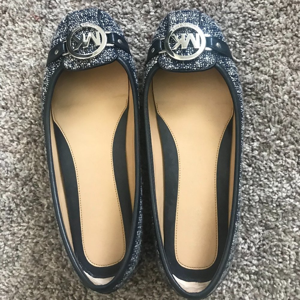 Michael Kors NWT Fulton Moccasin Flat Blue Denim